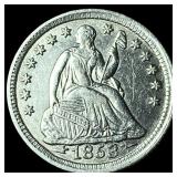 1853 Silver Half Dime (Arrows) UNCIRCULATED