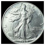 1936 Walking Liberty Half Dollar GEM BU