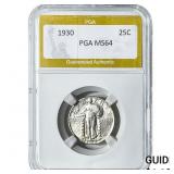 1930 Standing Liberty Quarter PGA MS64