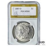 1887-O Morgan Silver Dollar PGA MS64