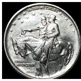 1925 Stone Mountain Silver Half Dollar ABOUT UNCIR