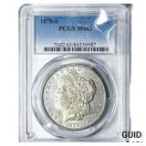 1878-S Morgan Silver Dollar PCGS MS63