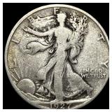 1927-S Silver Walking Liberty Half Dollar NICELY C