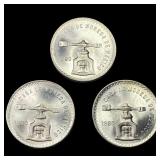 [3] 1980 Mexico 1oz Silver Onza Lot