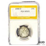 1908-D Barber Quarter PGA MS65