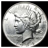 1934 Silver Peace Dollar UNCIRCULATED