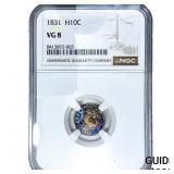 1831 Capped Bust Half Dime NGC VG8