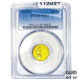 1925-D $2.50 Gold Quarter Eagle PCGS MS61