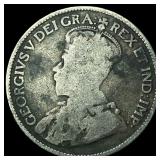 1912 Canada Silver 25 Cents LIGHTLY CIRCULATED