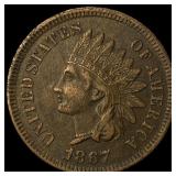 1867 Indian Head Cent CLOSELY UNCIRCULATED