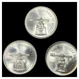 [3] 1980 Mexico 1oz Silver Onza Lot