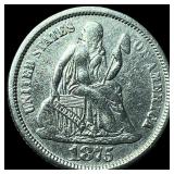 1875-S Silver Seated Liberty Dime UNCIRCULATED