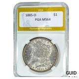 1885-O Morgan Silver Dollar PGA MS64