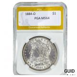 1884-O Morgan Silver Dollar PGA MS64