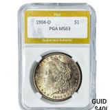 1904-O Morgan Silver Dollar PGA MS63