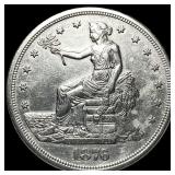 1876-S Silver Trade Dollar CLOSELY  UNCIRCULATED