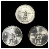 [3] 1980 Mexico 1oz Silver Onza Lot