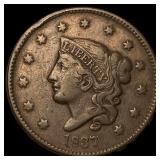 1837 Coronet Head Large Cent LIGHTLY CIRCULATED