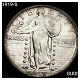 1919-S Standing Liberty Quarter CHOICE AU
