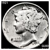 1921 Mercury Dime UNCIRCULATED