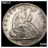1862-S Seated Liberty Half Dollar UNCIRCULATED
