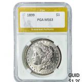 1899 Morgan Silver Dollar PGA MS63