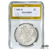 1885-O Morgan Silver Dollar PGA MS64