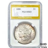 1886 Morgan Silver Dollar PGA MS63