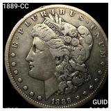 1889-CC Morgan Silver Dollar ABOUT UNCIRCULATED