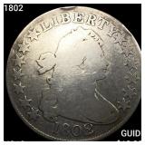 1802 Draped Bust Half Dollar NICELY CIRCULATED