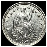 1854-S Silver Half Dime CHOICE BU