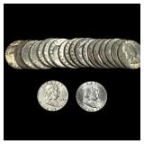 [20]1951-1963 Franklin Half Dollar Roll