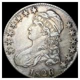 1826 Silver Capped Bust Half Dollar CLOSELY  UNCI