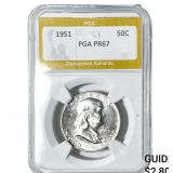1951 Franklin Half Dollar PGA PR67
