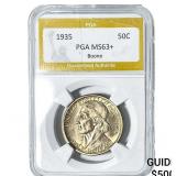 1935 Boone Half Dollar PGA MS63+