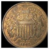 1865 Copper 2 Cents CLOSELY UNCIRCULATED