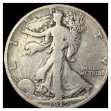 1919-S Silver Walking Liberty Half Dollar LIGHTLY