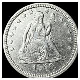 1856 Silver Seated Liberty Quarter UNCIRCULATED