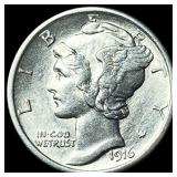 1916 Mercury Dime CHOICE BU