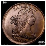 1804 Draped Bust Half Cent CHOICE BU