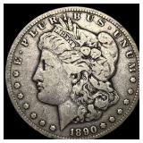 1890-CC Silver Morgan Dollar NEARLY UNCIRCULATED