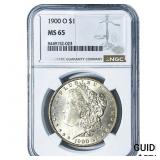 1900-O Morgan Silver Dollar NGC MS65