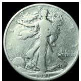 1921 Walking Liberty Half Dollar LIGHTLY CIRCULATE