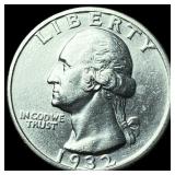 1932-S Silver Washington Quarter UNCIRCULATED