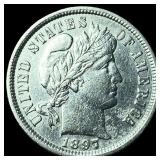 1897 Barber Dime UNCIRCULATED