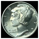 1936 Mercury Dime GEM BU