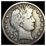 1899 Silver Half Dollar (Barber) LIGHTLY CIRCULATE