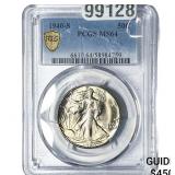 1940-S Walking Liberty Half Dollar PCGS MS64