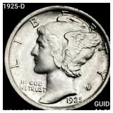 1925-D Mercury Dime CHOICE BU FSB