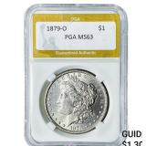1879-O Morgan Silver Dollar PGA MS63